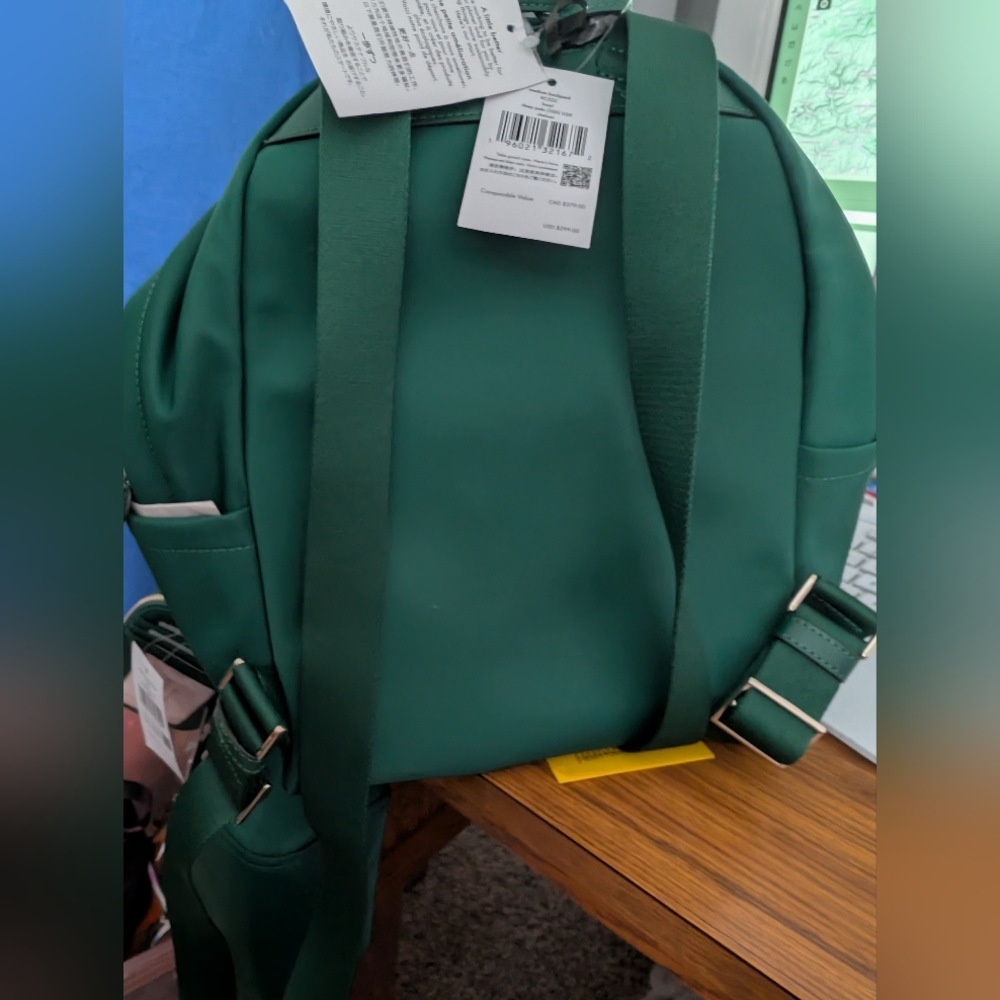Kate Spade Green Backpack, Wallet, And Makeup Bag - Retails $467 - Picture 8 of 8